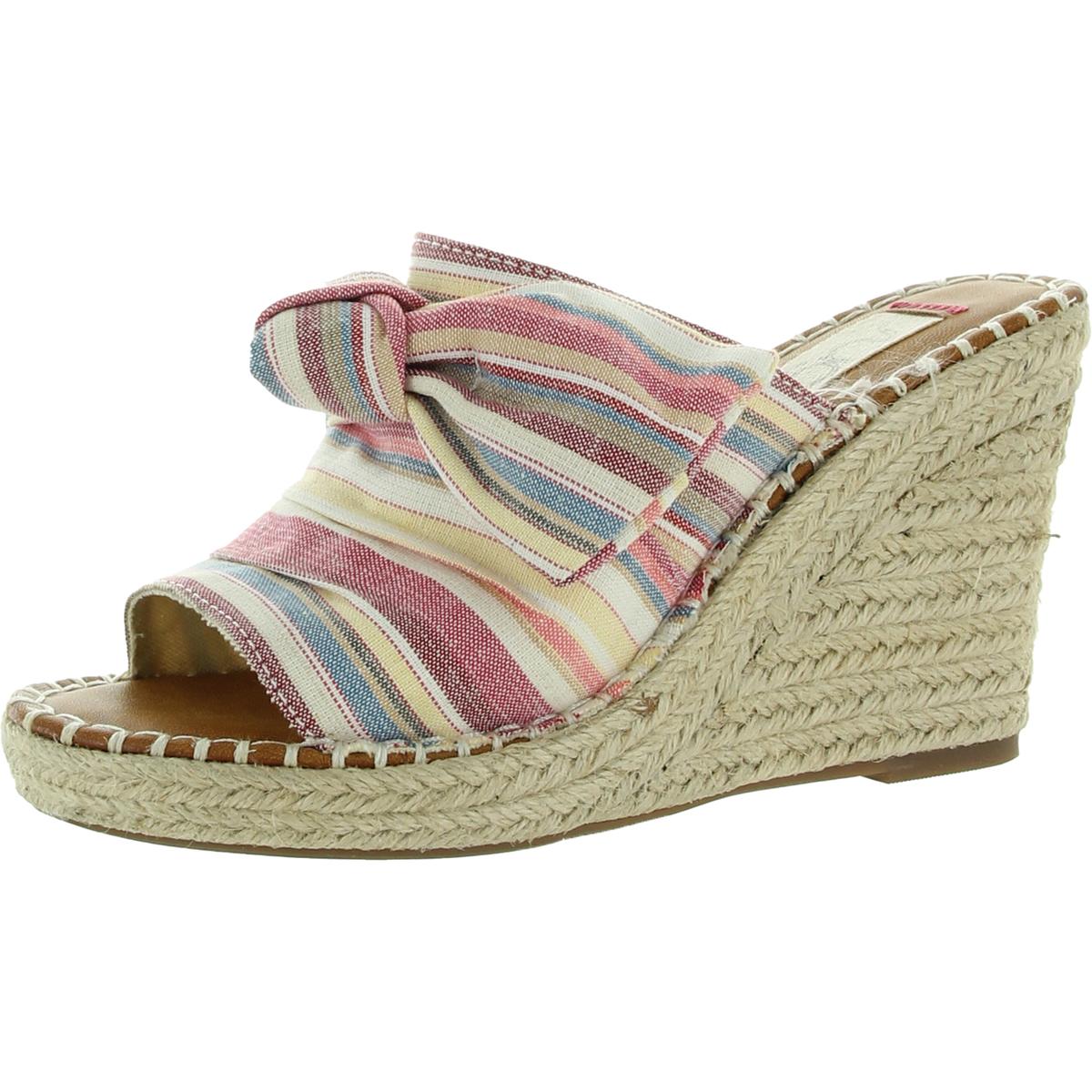 Sugar Womens Hundreds Espadrilles Glitter Wedges