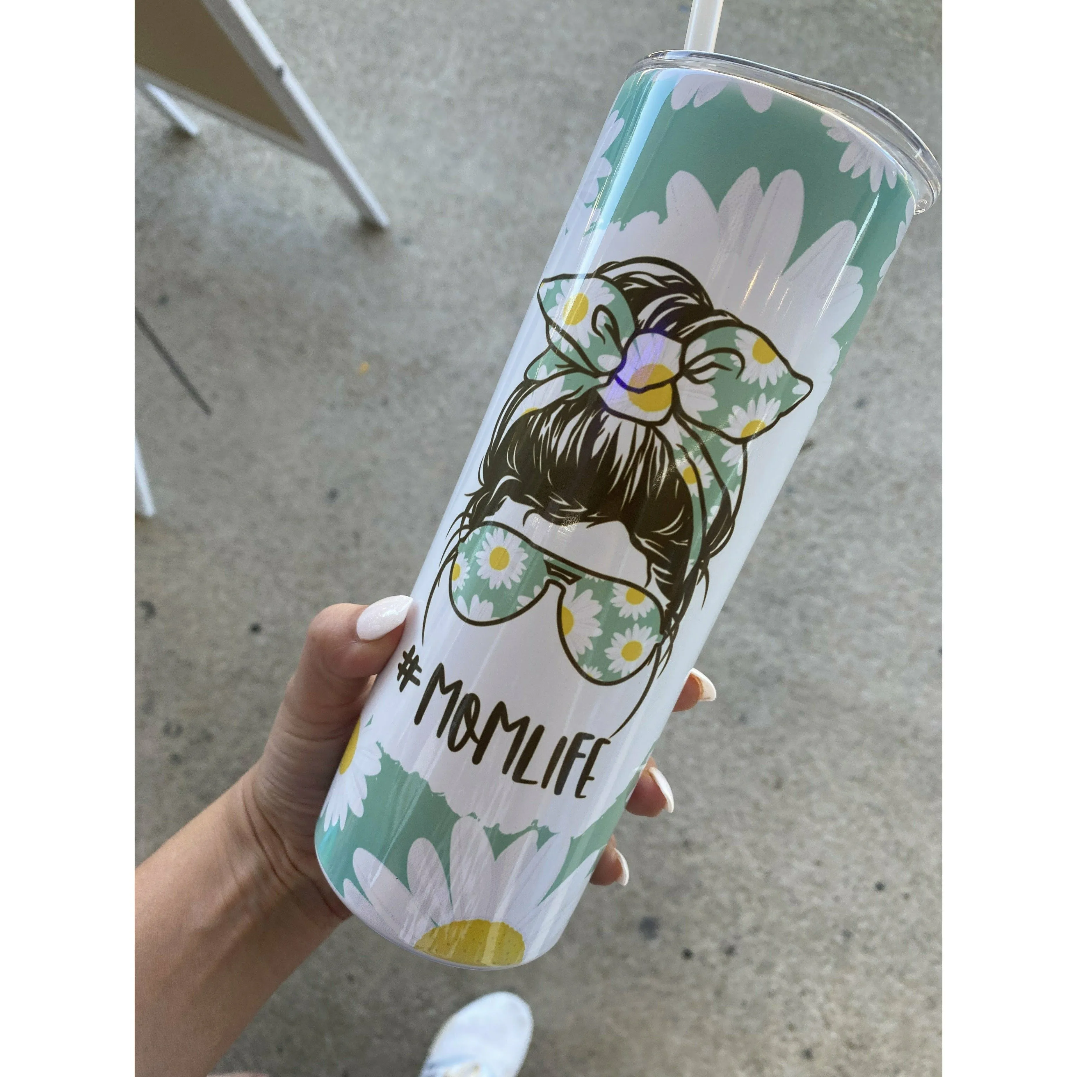 Sunflower Mom Tumbler ( 2 colors)