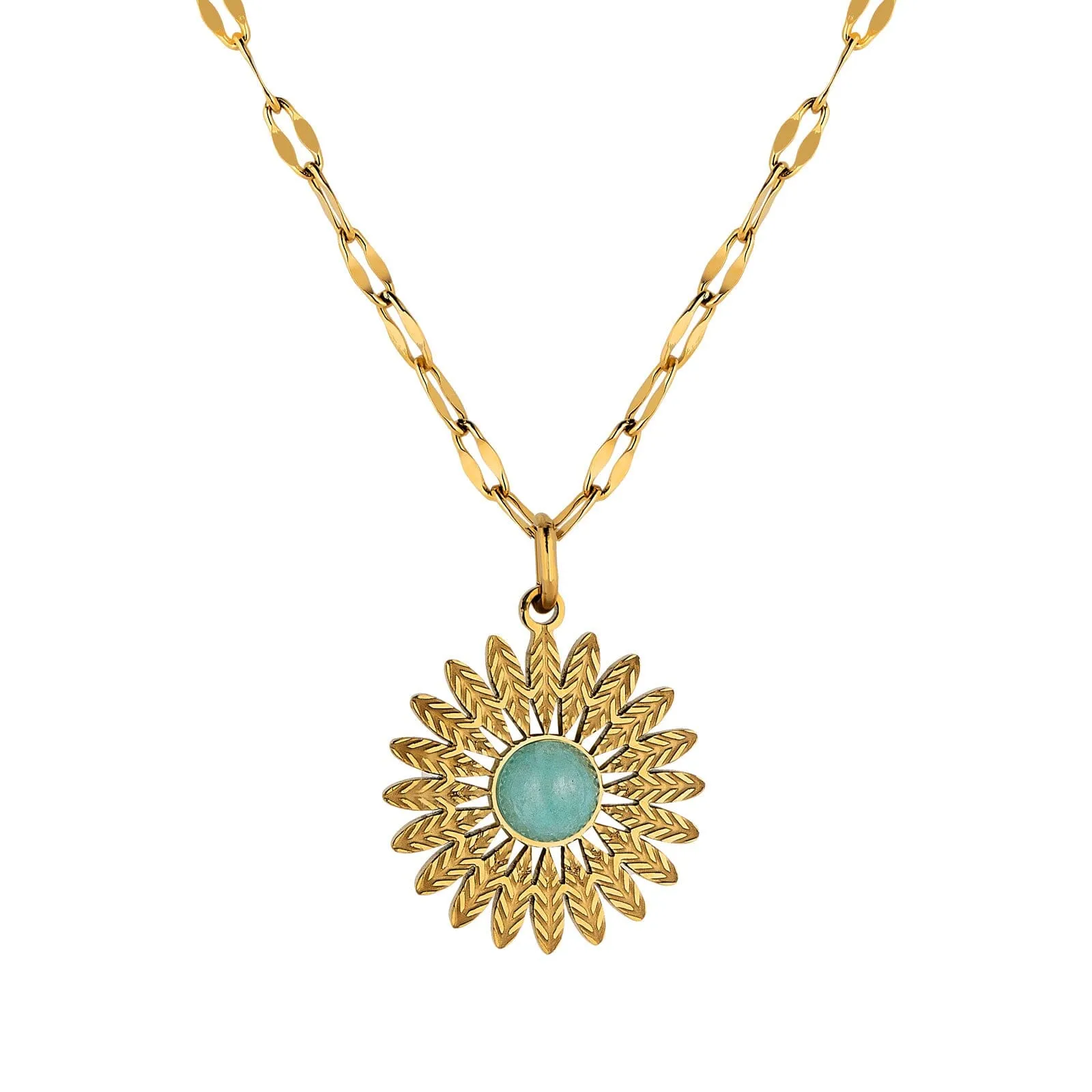 Sunflower Pendant Necklace