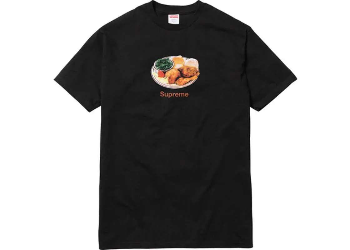 Supreme  |18SS ◆ Size S-M ◆ Supreme Chicken Dinner Tee T-shirt Black