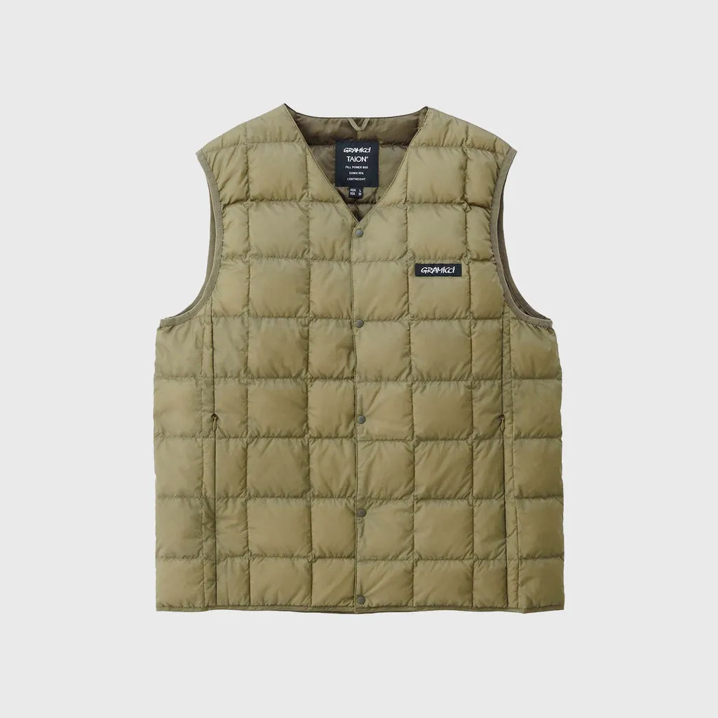 Taion / Gramicci Inner Down Vest - Beige