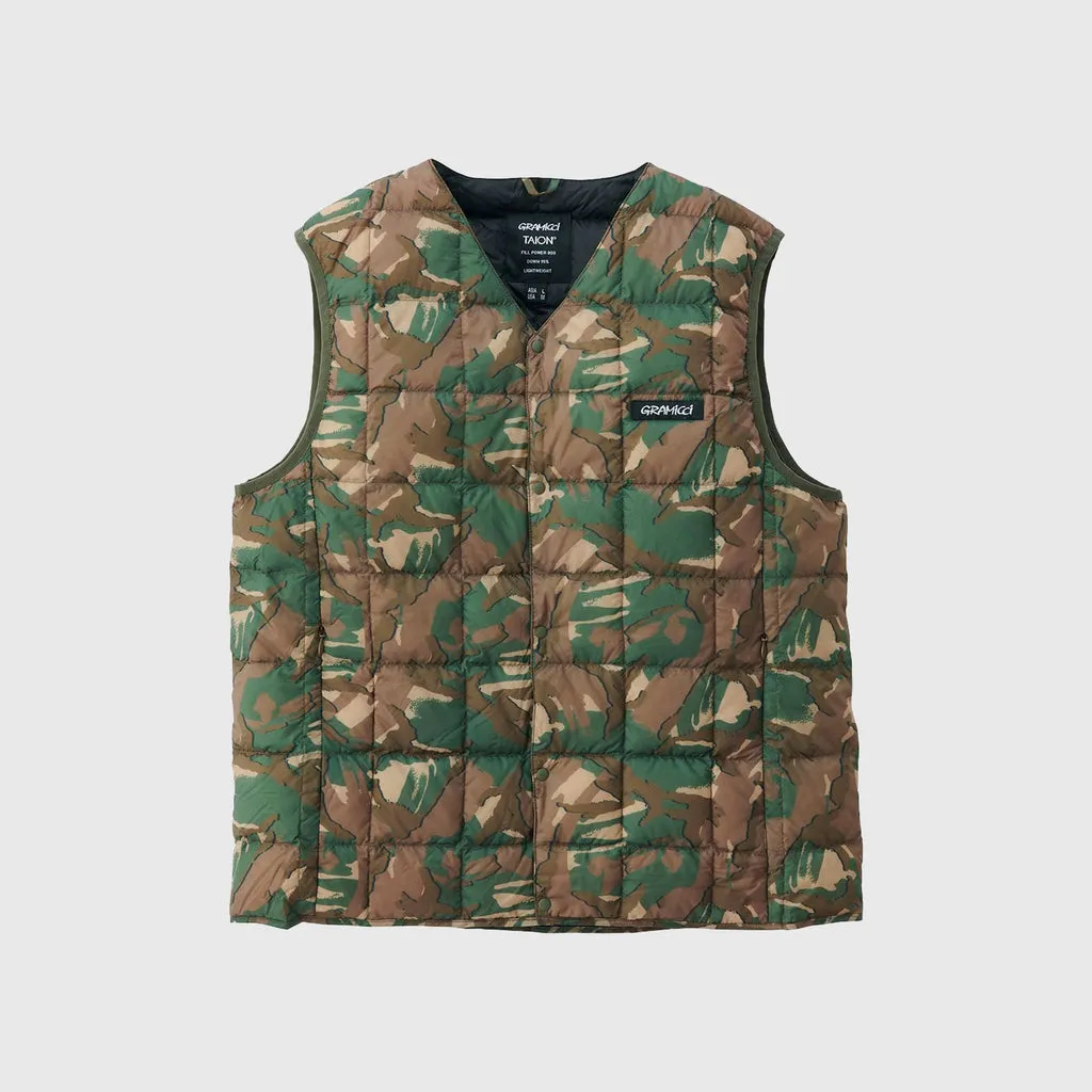 Taion / Gramicci Inner Down Vest - Camo