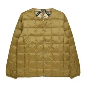 Taion Crew Neck Button Jacket Beige