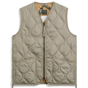 Taion Military Zip Neck Vest - Mocha