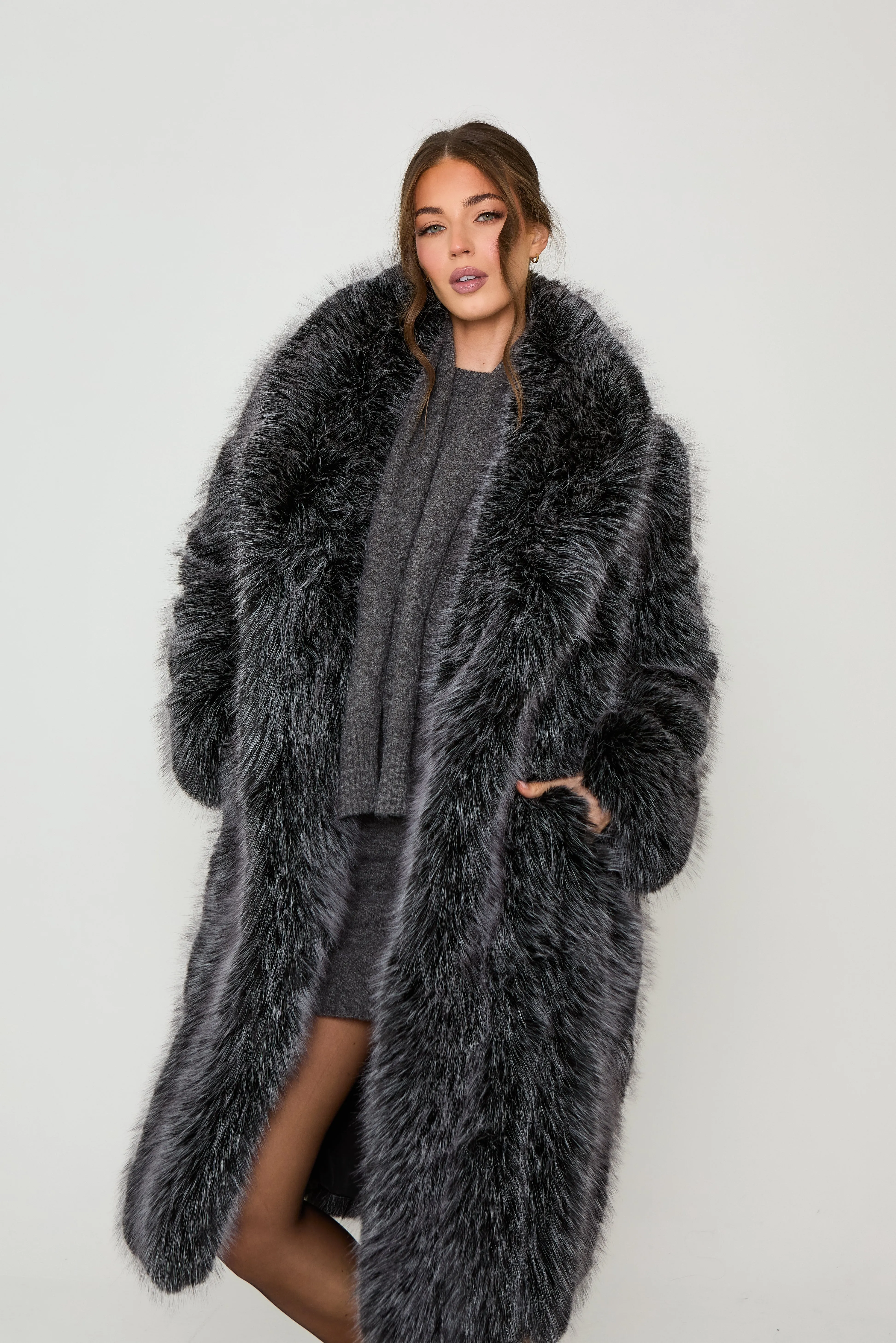 Tamara Long Premium Faux Fur Coat