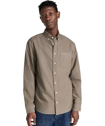 Taylor Stitch Jack Oxford Shirt Smoked Olive Oxford 40