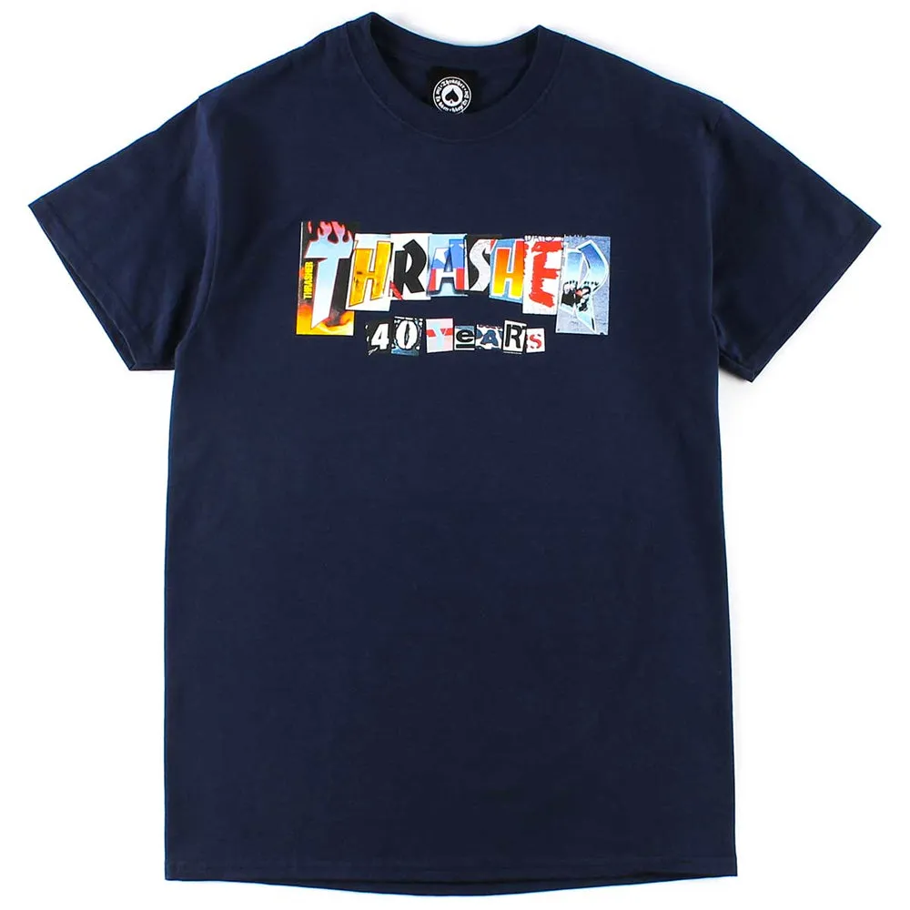 THRASHER 40 YEARS MENS T-SHIRT