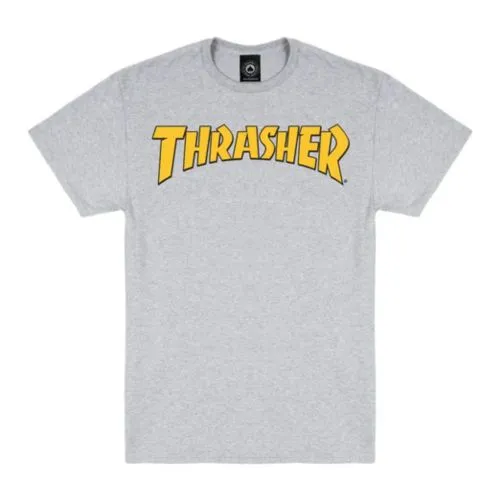 Thrasher Cover Logo T-Shirt | Light Grey - 145439