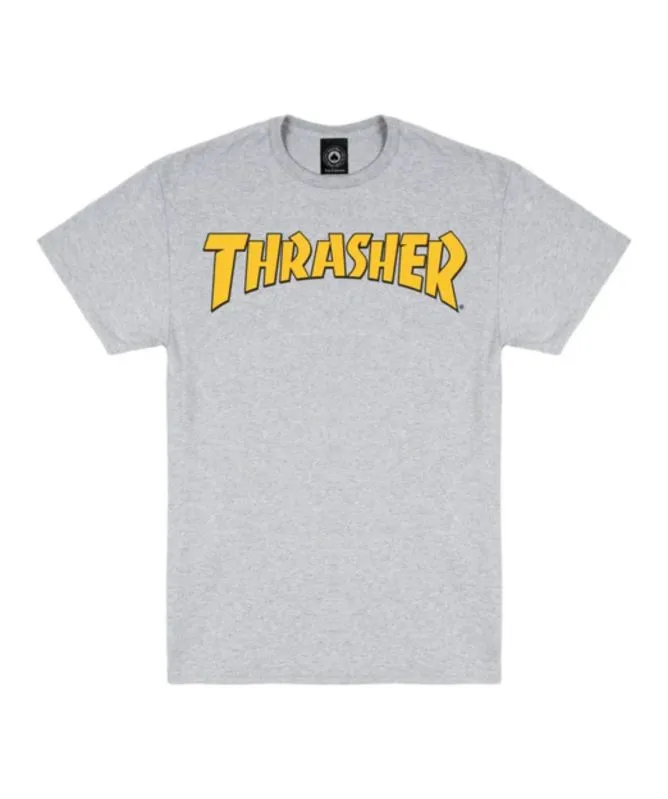 Thrasher Cover Logo T-Shirt | Light Grey - 145439