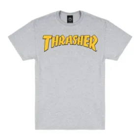 Thrasher Cover Logo T-Shirt | Light Grey - 145439