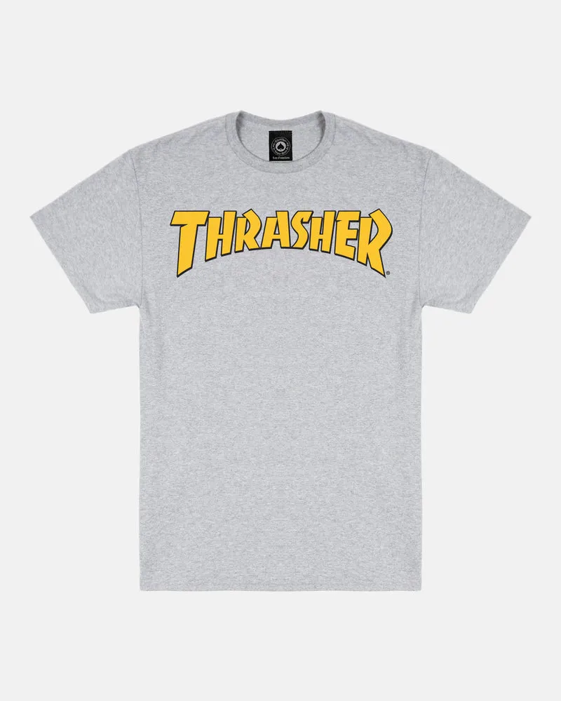 Thrasher Cover Logo Tee - Heather Grey