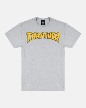 Thrasher Cover Logo Tee - Heather Grey