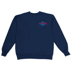 THRASHER HURRICANE CREWNECK - NAVY