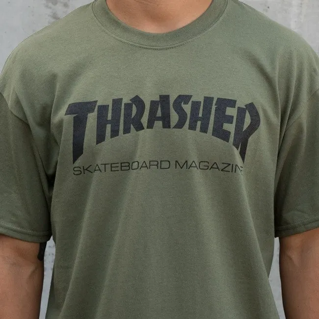 Thrasher Skate Mag T-Shirt (Army Green)