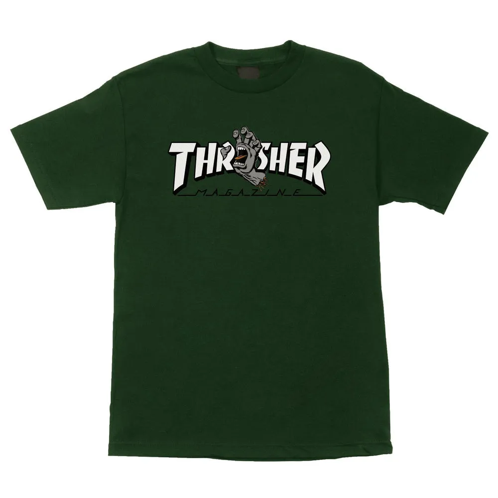 THRASHER X SANTA CRUZ SCREAMING LOGO T-SHIRT (44156003)