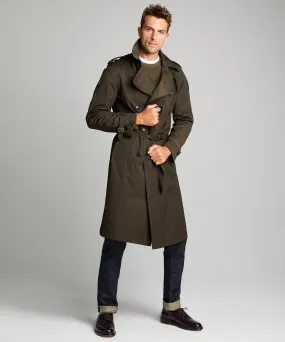 Todd Snyder + Private White Trench Coat in Olive