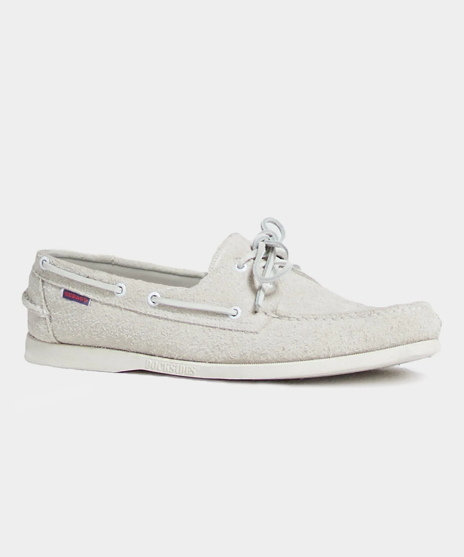 Todd Snyder + Sebago Portland Boat Shoe In White