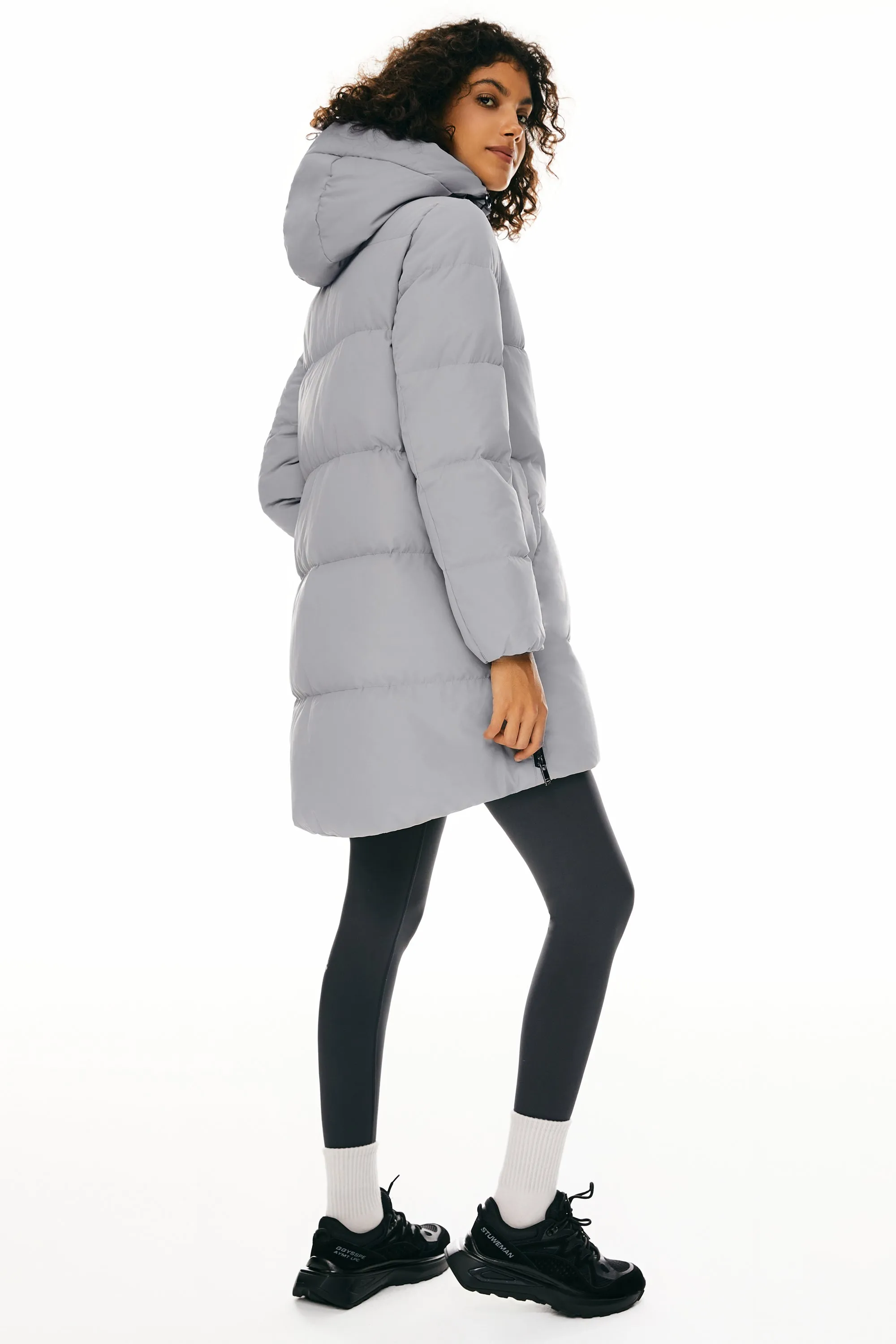 Two-Way Zipper Hooded Puffer Jacket