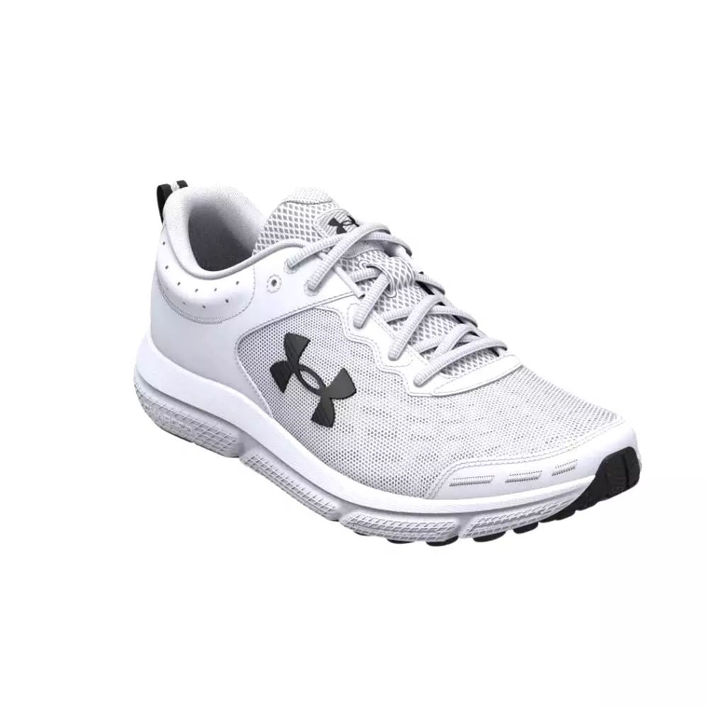 Under Armour Men's Charged Assert 10 Running Shoe - White/Black/Black