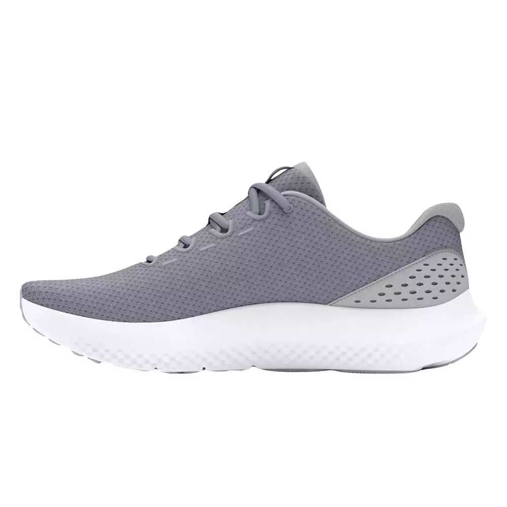 Under Armour Men's UA Charged Surge 4 Running Shoe - Steel/Mod Gray/White