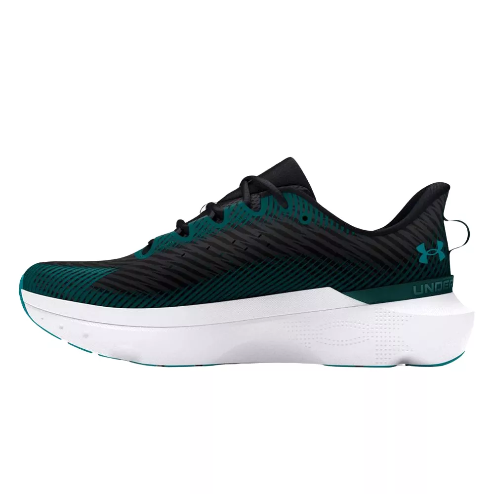 Under Armour Men's UA Infinite Pro Running Shoe - Black/Hydro Teal/Circuit Teal