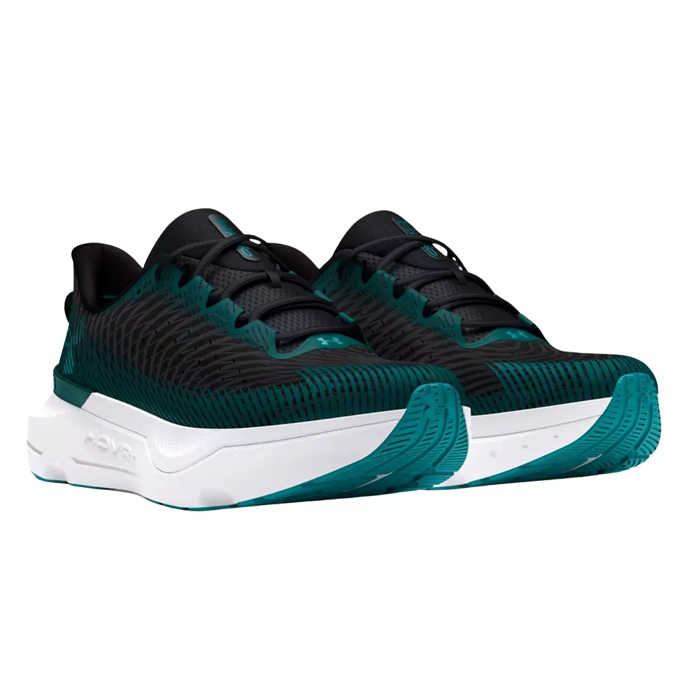 Under Armour Men's UA Infinite Pro Running Shoe - Black/Hydro Teal/Circuit Teal