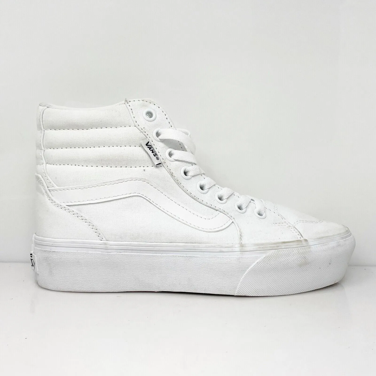 Vans Womens SK8 Hi 721356 White Casual Shoes Sneakers Size 7