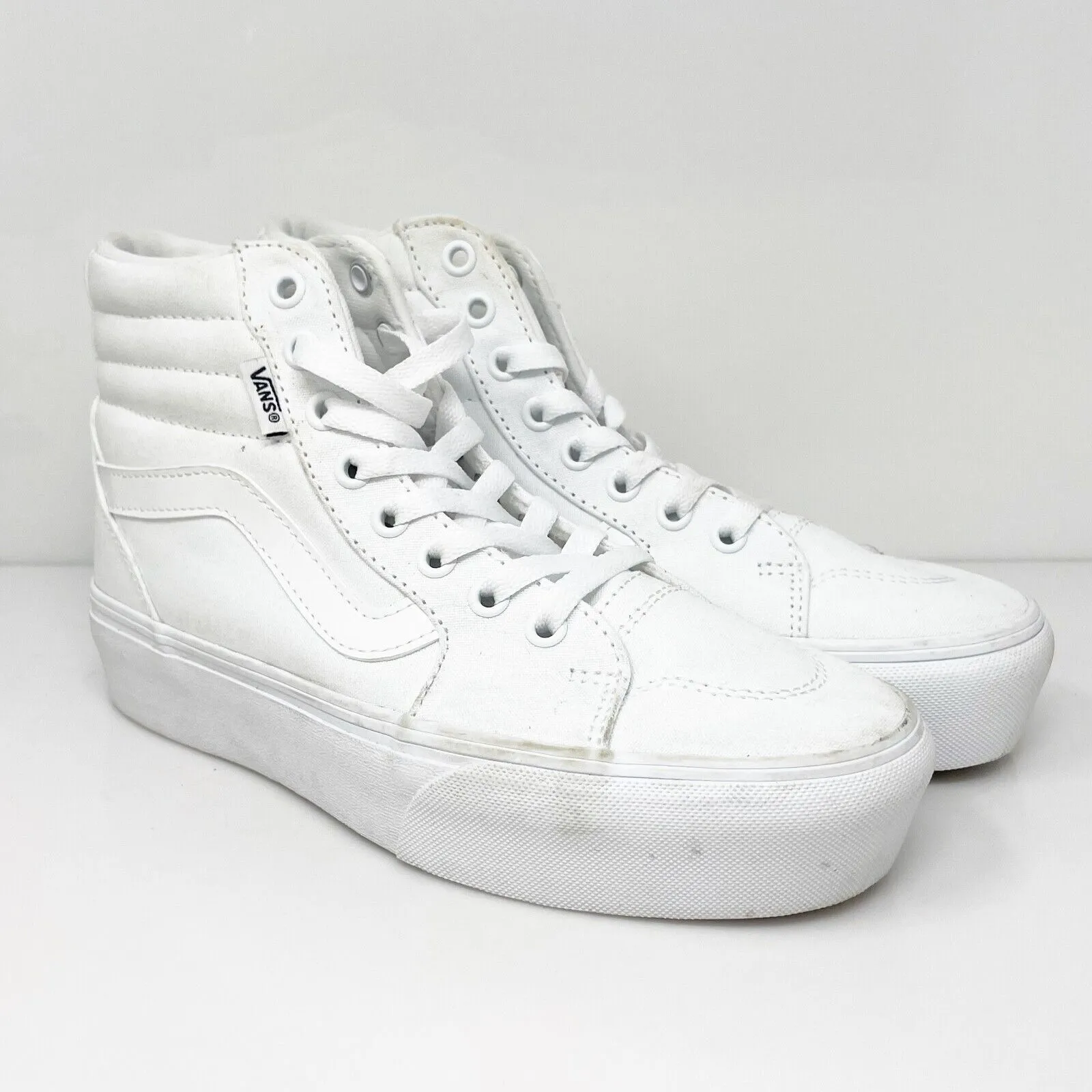 Vans Womens SK8 Hi 721356 White Casual Shoes Sneakers Size 7