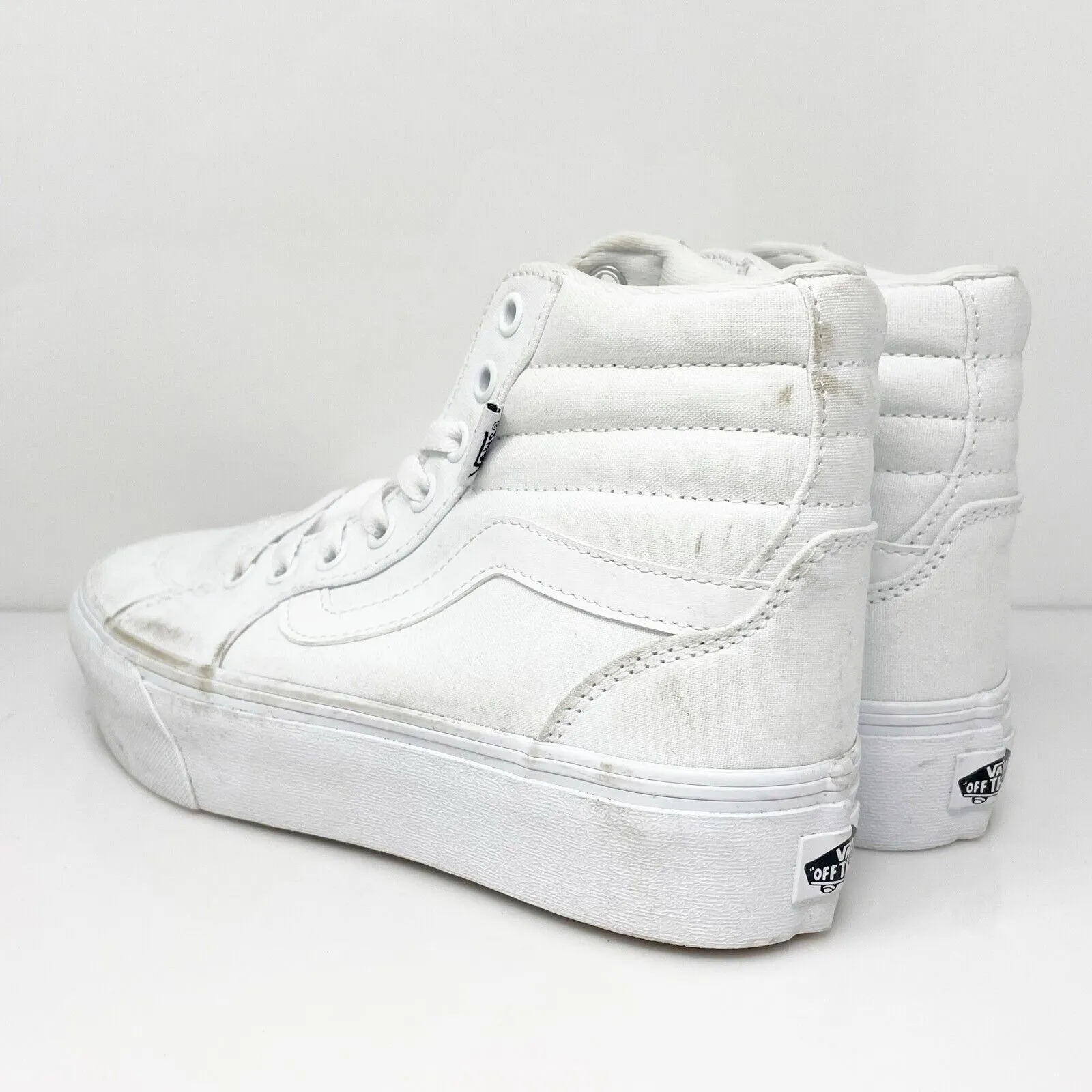 Vans Womens SK8 Hi 721356 White Casual Shoes Sneakers Size 7