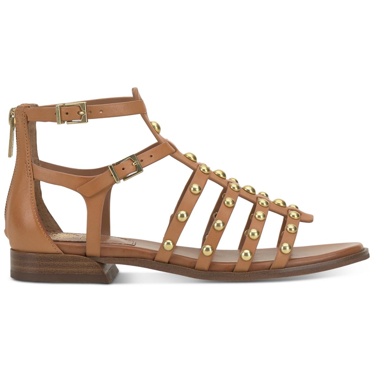 Vince Camuto Womens Krebelis Leather Studded Gladiator Sandals