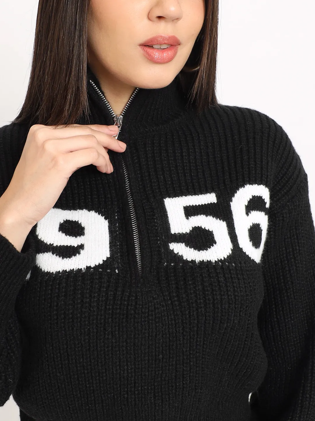 VINTAGE CLASSIC 1956 SWEATER WOMEN-Black