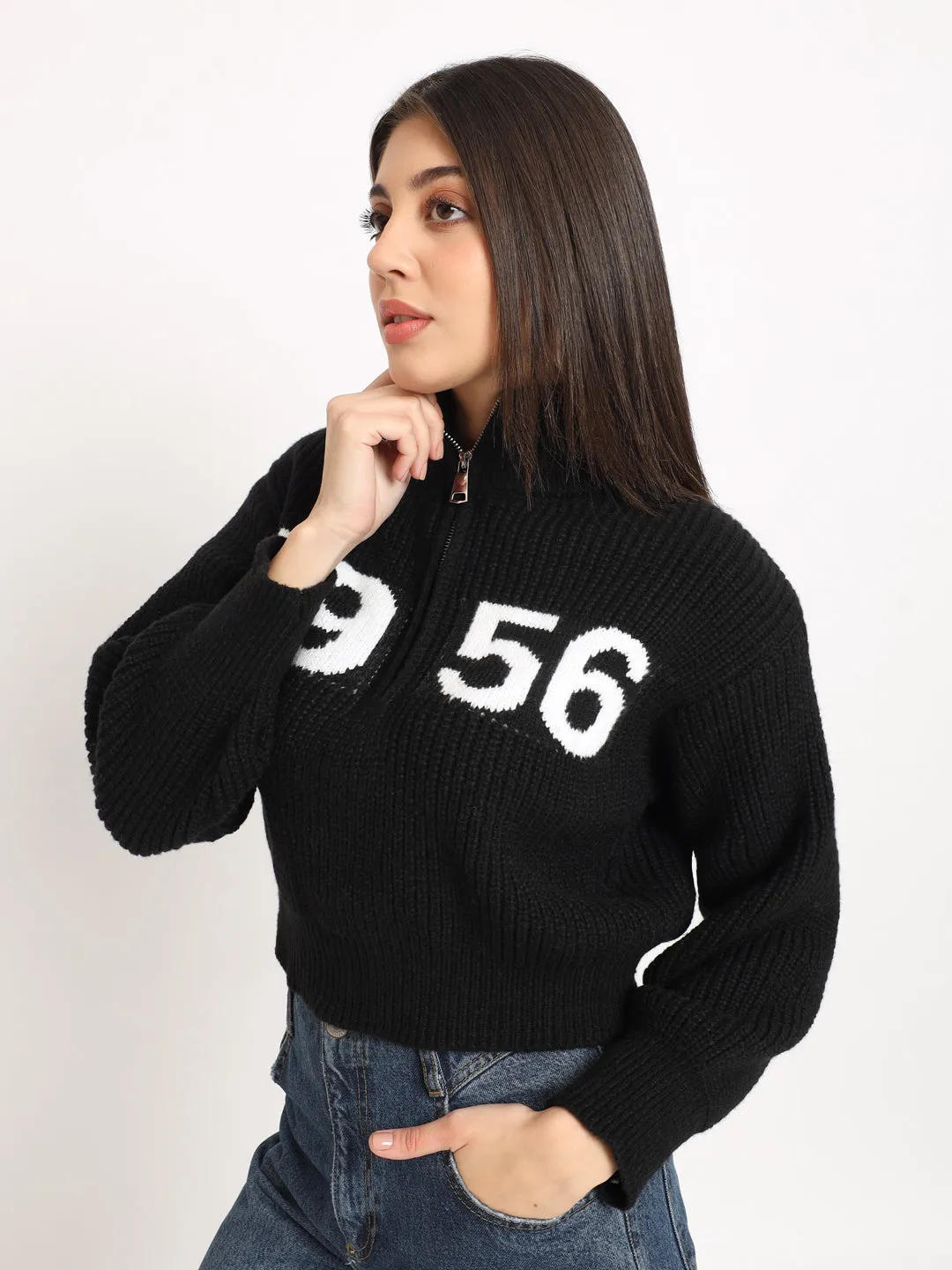 VINTAGE CLASSIC 1956 SWEATER WOMEN-Black