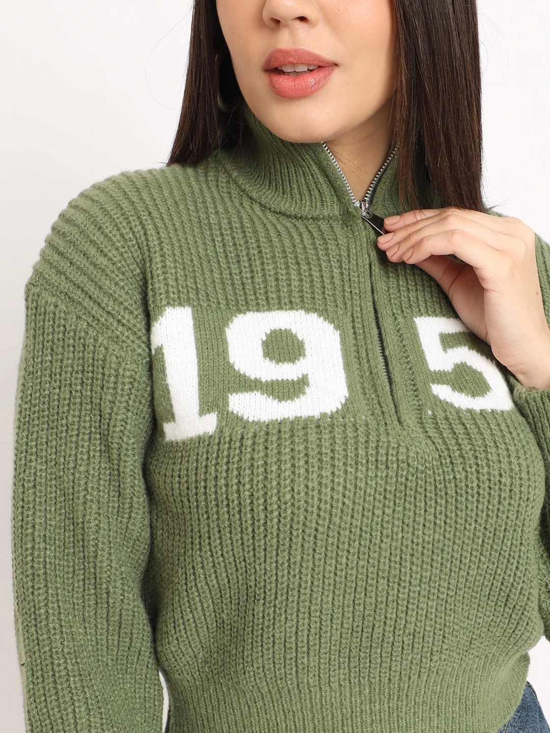 VINTAGE CLASSIC 1956 SWEATER WOMEN-GREEN