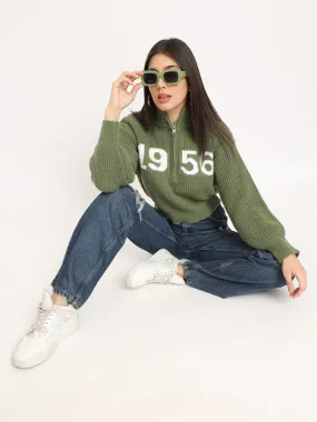 VINTAGE CLASSIC 1956 SWEATER WOMEN-GREEN