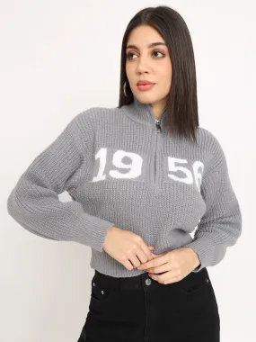 VINTAGE CLASSIC 1956 SWEATER WOMEN-GREY