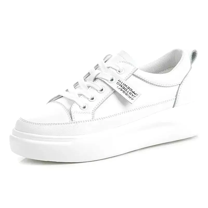 White Shoes Women's 2023 Trend Fashion Genuine Leather Tennis Sport Sneaker