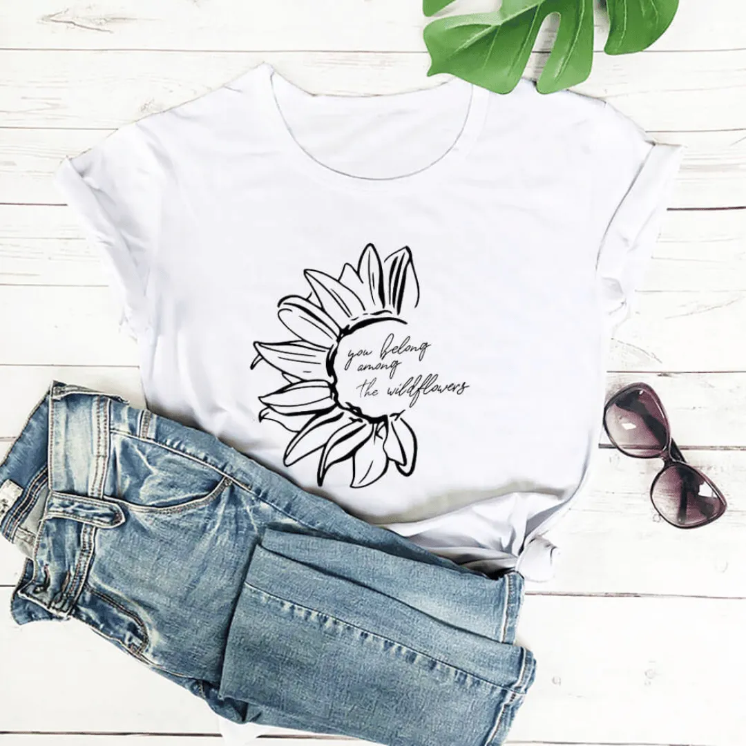 Wildflower Sunflower Tee