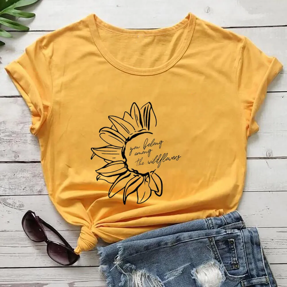 Wildflower Sunflower Tee