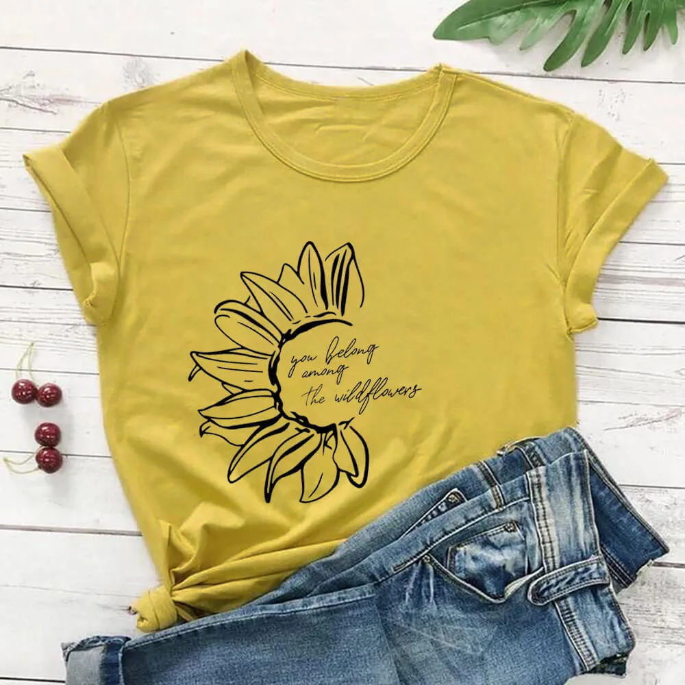 Wildflower Sunflower Tee