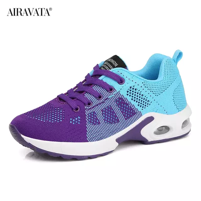 Women Light Lace Up Running Shoes Lady Outdoor Breathable Air Cushion shoes