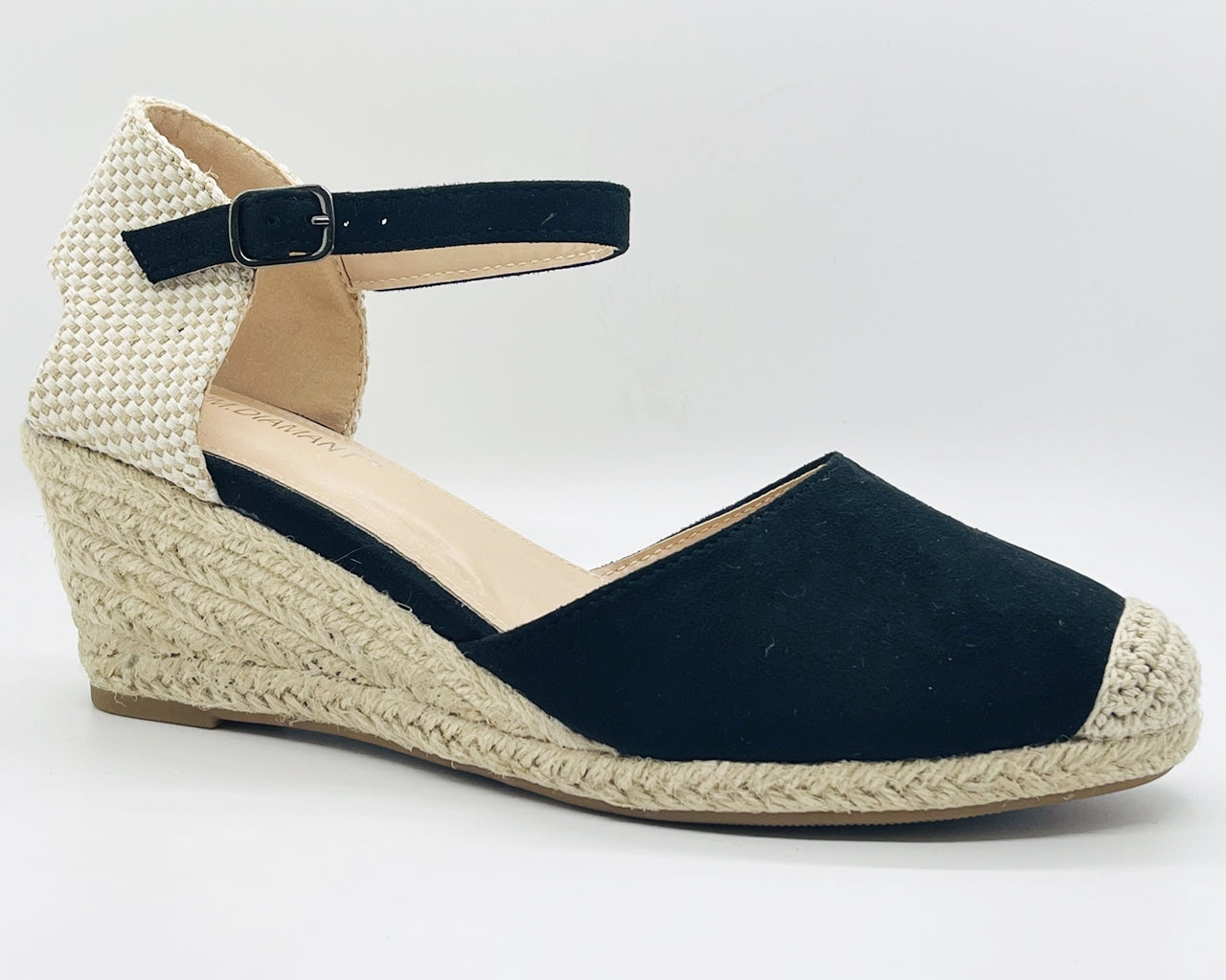 Women's Ankle Strap Faux Suede Espadrille Sandals