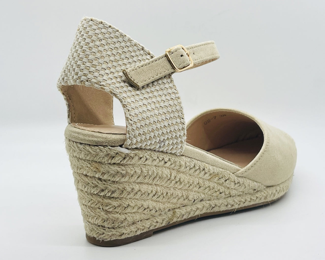 Women's Ankle Strap Faux Suede Espadrille Sandals