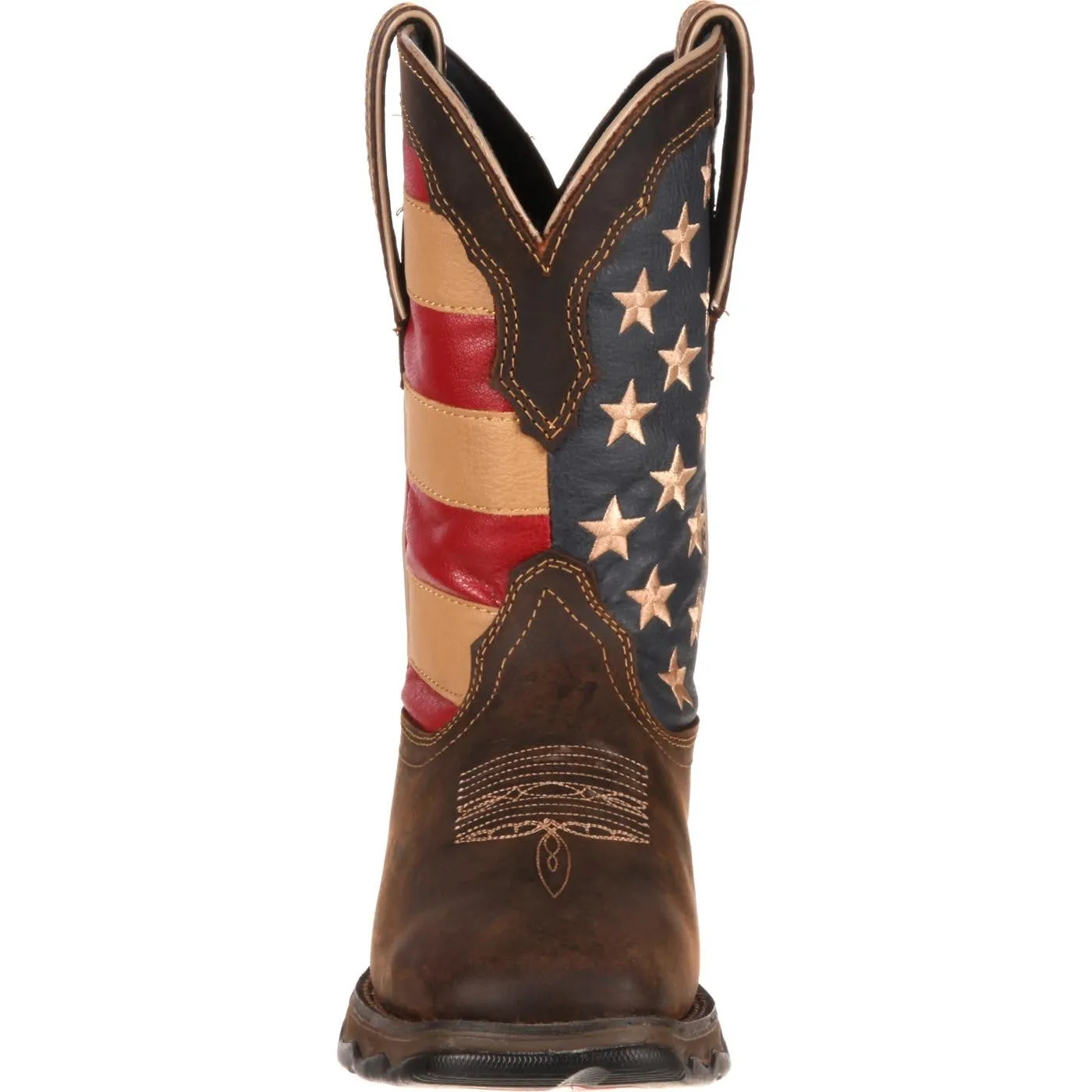 Women's Durango Lady Rebel USA Flag Boot (Brown)