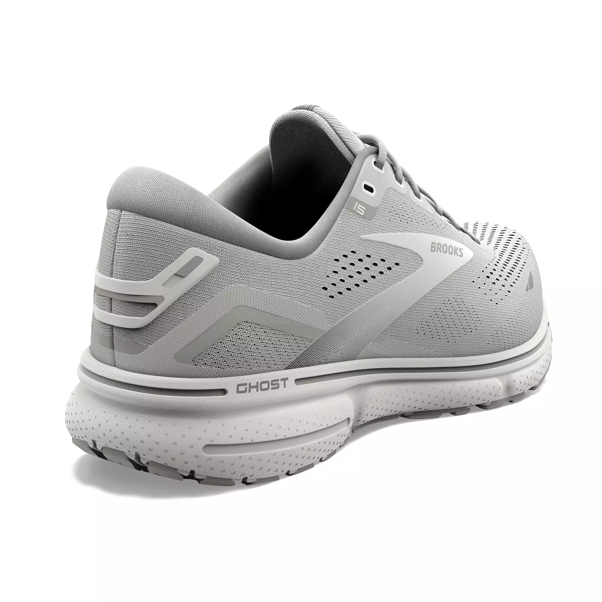 Women's Ghost 15 - Oyster / Alloy / White