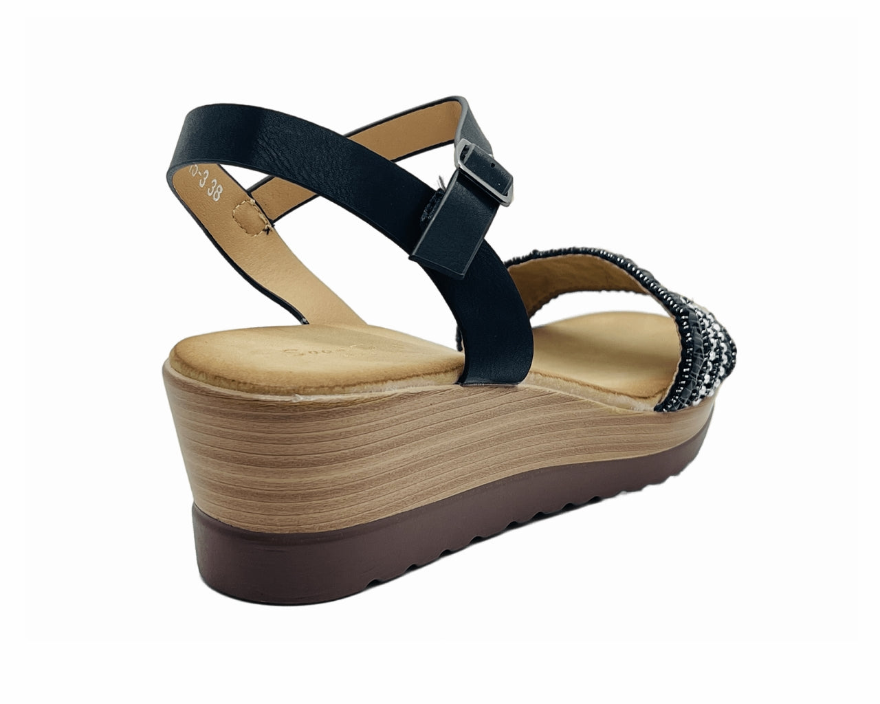 Women's Lightweight Wedge Heel Ankle Strap Sandals