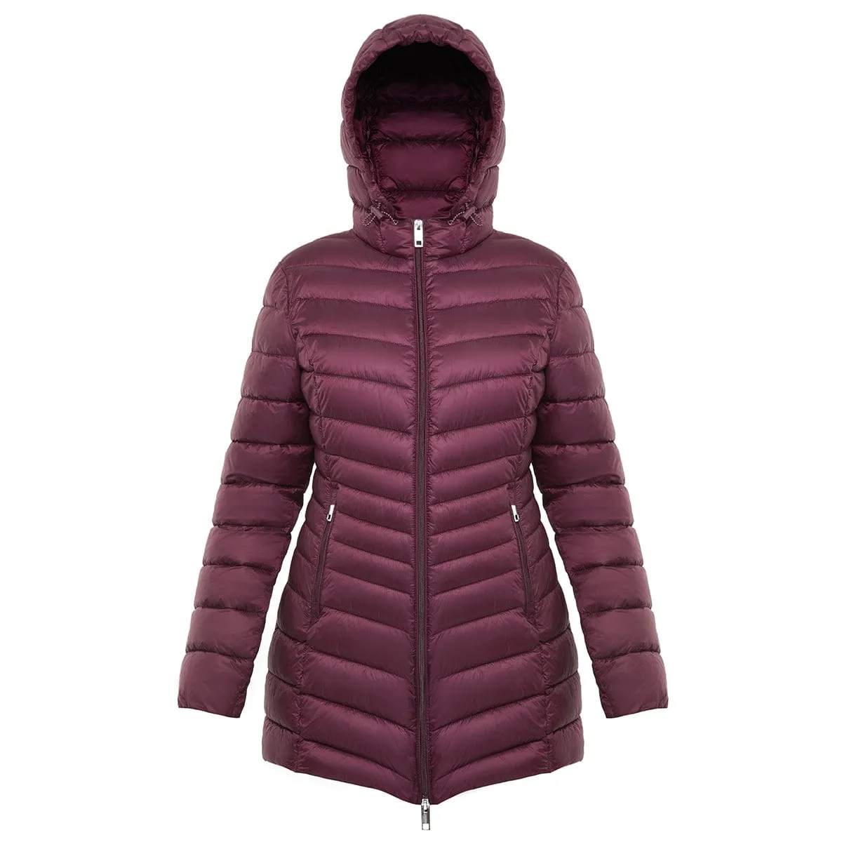 Women's Ultra Light Packable Long Puffer Jacket