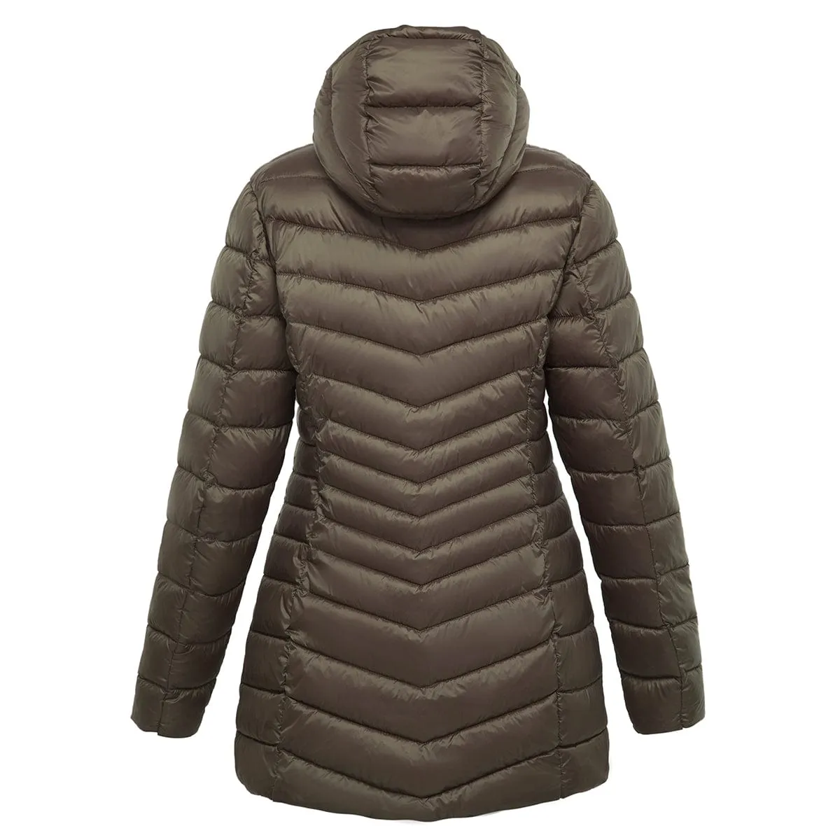 Women's Ultra Light Packable Long Puffer Jacket