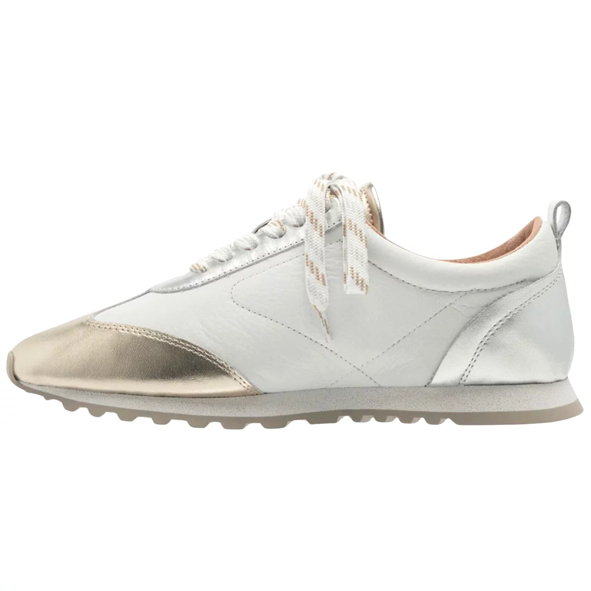 Yes Women's Caren White/Silver/Gold Metallic